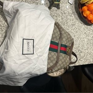 Monogram Gucci Backpack with Card of Authenticity and dust bag